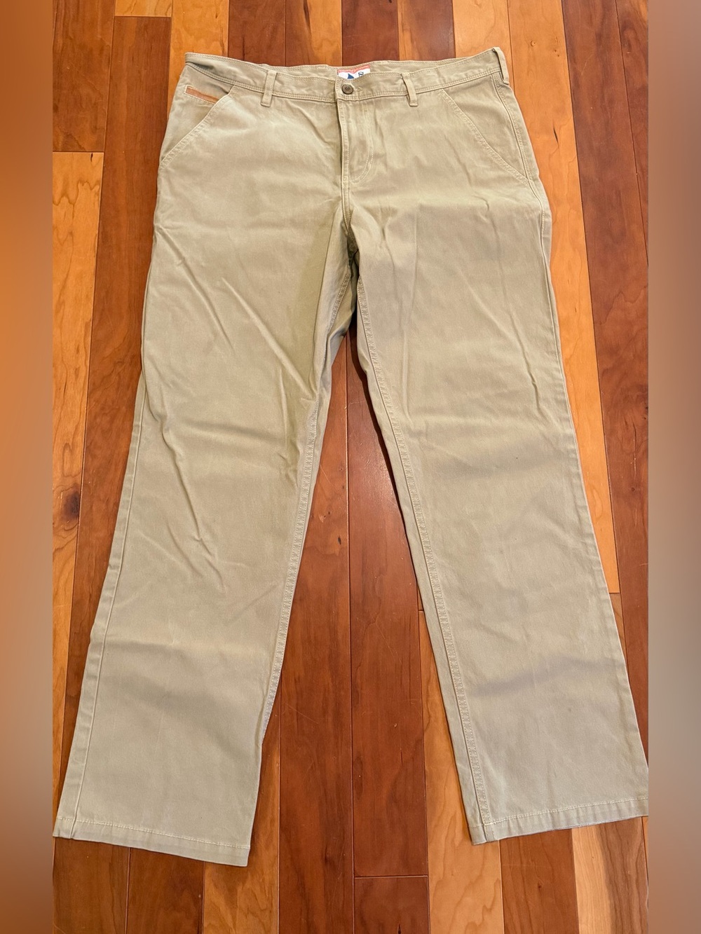 Southern Tide Sz 35x32 Mens Khaki Pants EUC Durable Casual Flat Front Work Date